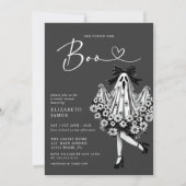 Ze vond haar Boo Ghost Floral Vrijgezellenfeest Kaart (Voorkant)