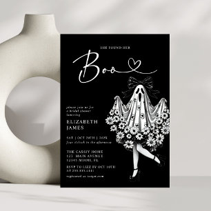 Ze vond haar Boo Ghost Floral Vrijgezellenfeest Kaart