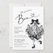 Ze vond haar Boo Ghost Floral Vrijgezellenfeest Kaart (Voorkant)