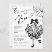 Ze vond haar Boo Ghost Floral Vrijgezellenfeest Kaart (Voorkant)