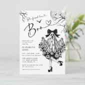 Ze vond haar Boo Ghost Floral Vrijgezellenfeest Kaart (Staand voorkant)