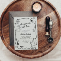 Ze vond haar Boo Grappige Bruiloft Uitnodiging voo