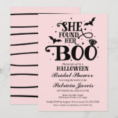 Ze vond haar Boo Halloween Bruidsdouche Kaart (Voorkant / Achterkant)