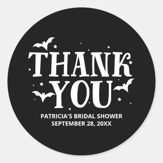 Ze vond haar Boo Halloween Bruiloft Borrel Ronde Sticker (Voorkant)