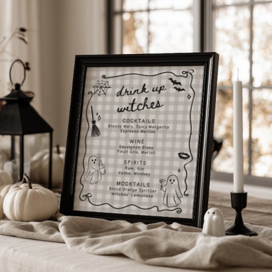 Ze vond haar Boo Halloween Bruiloft Drinken Poster