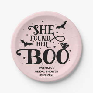 Ze vond haar Boo Halloween Bruiloft Uitnodiging Pa Papieren Bordje