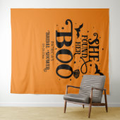 Ze vond haar Boo Halloween Vrijgezellenfeest achte Wandkleed (In Situ (horizontaal))