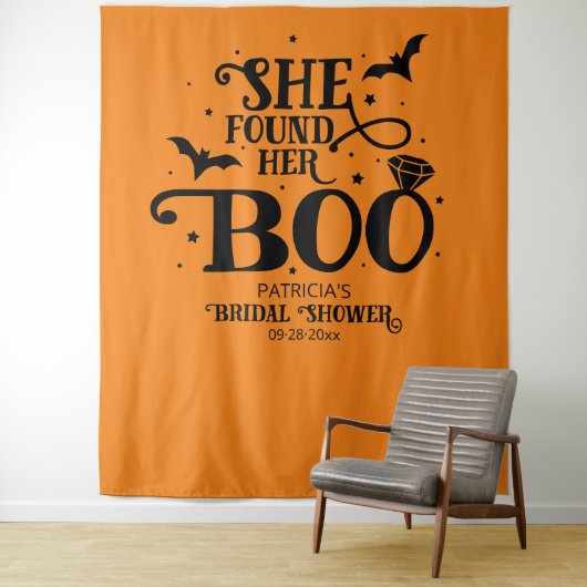 Ze vond haar Boo Halloween Vrijgezellenfeest achte Wandkleed (In situ)