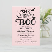 Ze vond haar Boo Halloween Vrijgezellenfeest Invit Kaart (Staand voorkant)