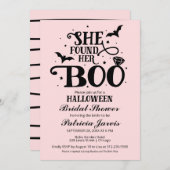 Ze vond haar Boo Halloween Vrijgezellenfeest Invit Kaart (Voorkant / Achterkant)