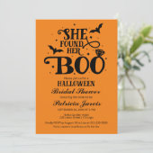 Ze vond haar Boo Halloween Vrijgezellenfeest Kaart (Staand voorkant)