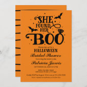 Ze vond haar Boo Halloween Vrijgezellenfeest Kaart (Voorkant / Achterkant)