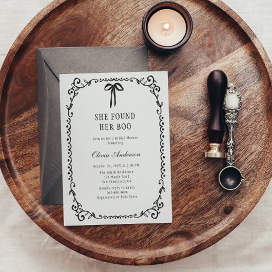 Ze vond haar Boo Halloween Vrijgezellenfeest Kaart