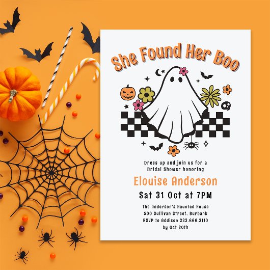 Ze vond haar Boo Halloween Vrijgezellenfeest Kaart