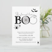 Ze vond haar Boo Halloween Vrijgezellenfeest Kaart (Staand voorkant)