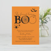 Ze vond haar Boo Halloween Vrijgezellenfeest Kaart (Staand voorkant)