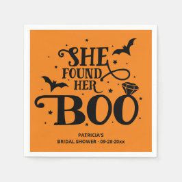 Ze vond haar Boo Halloween Vrijgezellenfeest Napki Servet