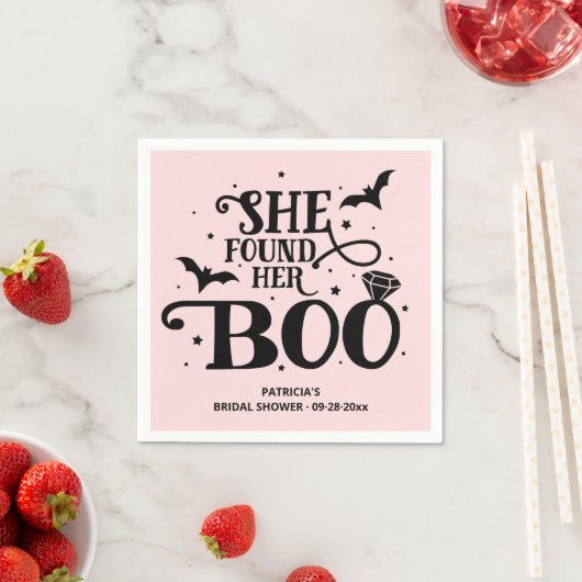 Ze vond haar Boo Halloween Vrijgezellenfeest Napki Servet (Insitu)