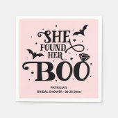 Ze vond haar Boo Halloween Vrijgezellenfeest Napki Servet (Voorkant)