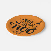 Ze vond haar Boo Halloween Vrijgezellenfeest Papieren Bordje (Gekanteld)