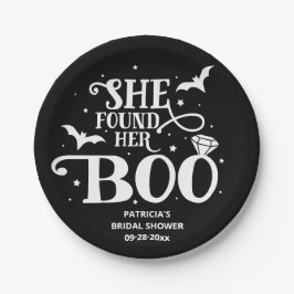 Ze vond haar Boo Halloween Vrijgezellenfeest Papieren Bordje