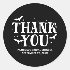 Ze vond haar Boo Halloween Vrijgezellenfeest Ronde Sticker