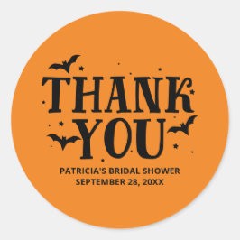 Ze vond haar Boo Halloween Vrijgezellenfeest Ronde Sticker