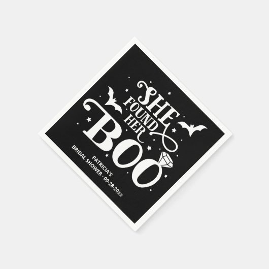 Ze vond haar Boo Halloween Vrijgezellenfeest Servet (Hoek)