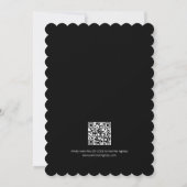 Ze vond haar Boo QR Code Bruiloftsfeest Kaart (Achterkant)