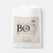 Ze vond haar Boo Rustic Halloween Bruidsmeisjesfee Bedankzakje (Voorkant)