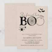 Ze vond haar Boo Rustic Halloween Verloving Kaart (Voorkant / Achterkant)