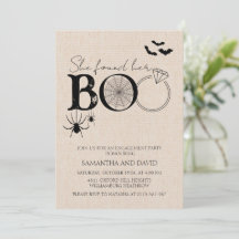 Ze vond haar Boo Rustic Halloween Verloving