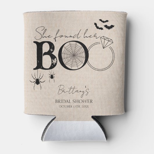 Ze vond haar Boo Rustic Halloween Vrijgezellenfees Blikjeskoeler (Voorkant)