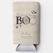 Ze vond haar Boo Rustic Halloween Vrijgezellenfees Seltzer Blikjeskoeler (Voorkant)