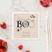 Ze vond haar Boo rustige Halloween bruidsdouche Servet (Insitu)