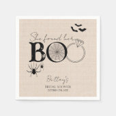 Ze vond haar Boo rustige Halloween bruidsdouche Servet (Voorkant)