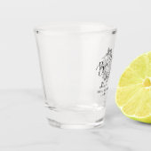 Ze Vond Haar Boo Spook Bloemige Bruidsborrel Shot Glas (Links)