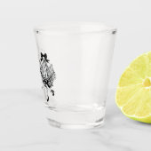 Ze vond haar Boo-spook bloemige bruidsdouche Shot Glas (Rechts)