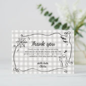 Ze vond haar Boo Vreemde Bruiloft Bruidsshower Bedankkaart (Staand voorkant)