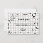 Ze vond haar Boo vreemde Halloween bruidsdouche Bedankkaart (Voorkant)