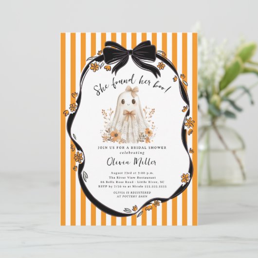 Ze vond haar Boo Vrijgezellenfeest Kaart (Staand voorkant)