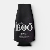 Ze vond haar Boo Zwarte Halloween Bruidsmeisjesfee Flesjeskoeler (Voorkant)