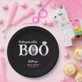 Ze vond haar Boo Zwarte Halloween Bruidsmeisjesfee Papieren Bordje (Feest)