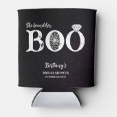 Ze vond haar Boo Zwarte Halloween Bruiloftsfeest Blikjeskoeler (Voorkant)