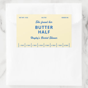 Ze vond haar boter half bruiloftsfeest label