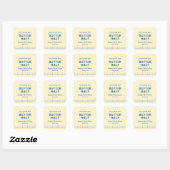 Ze vond haar boter half bruiloftsfeest vierkante sticker (Vel)
