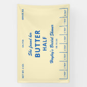 Ze vond haar boter half bruiloftsontbijt spandoek (Verticaal)
