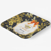 Ze vond haar bruidsfeest Honey  Papieren Bordje (Gebogen)