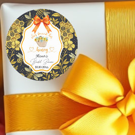 Ze vond haar bruidsfeest Honey Ronde Sticker