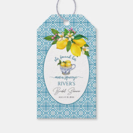 Ze vond haar bruidsfeest Shower Cadeaulabel